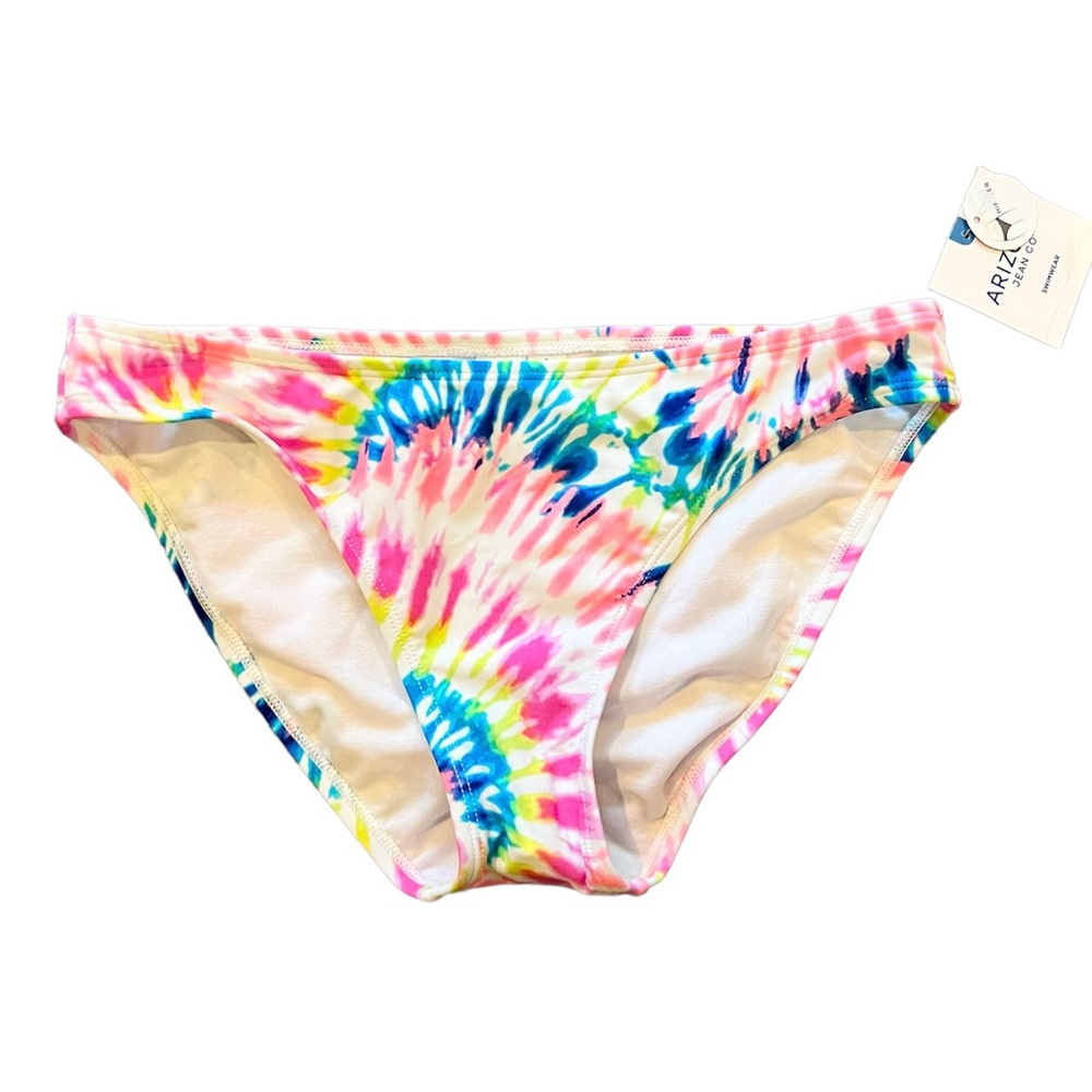 Arizona Pink Tie Dye Swim Bottom Medium